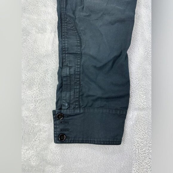 Dolce Gabbana Womens Size 40 EU/4 US/8 UK Navy Blue Button Fly Pants Button Cuff - Picture 14 of 14